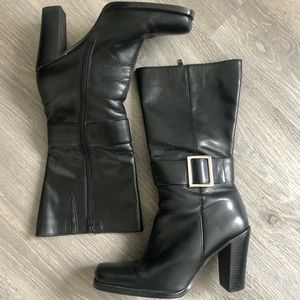Leather boots